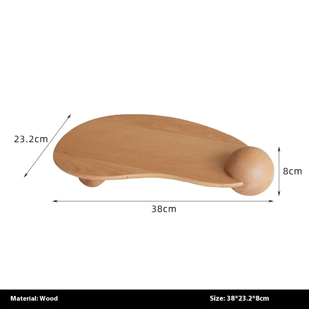 Curved Wood Display Tray