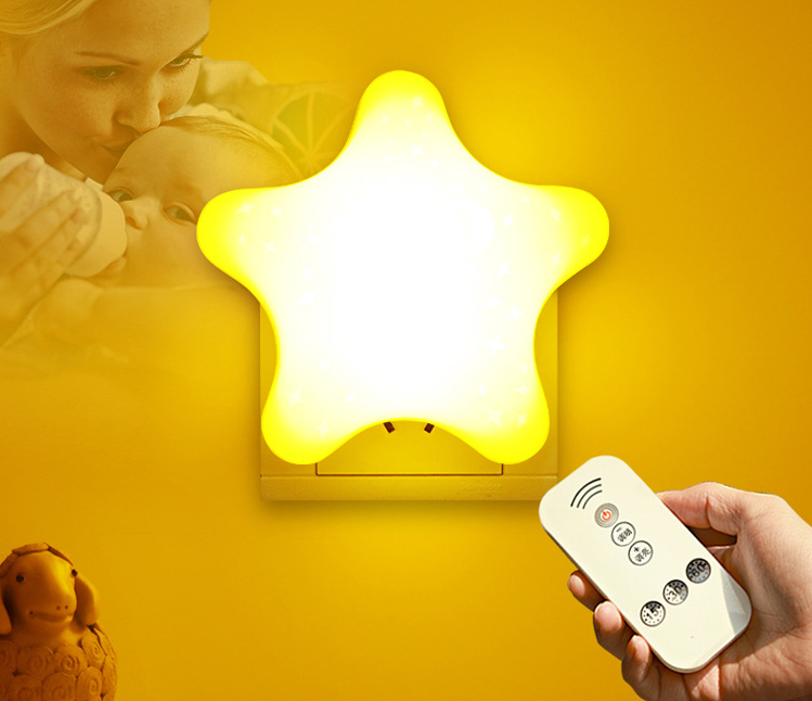 Plug-in Remote Control Night Light — Yellow or White