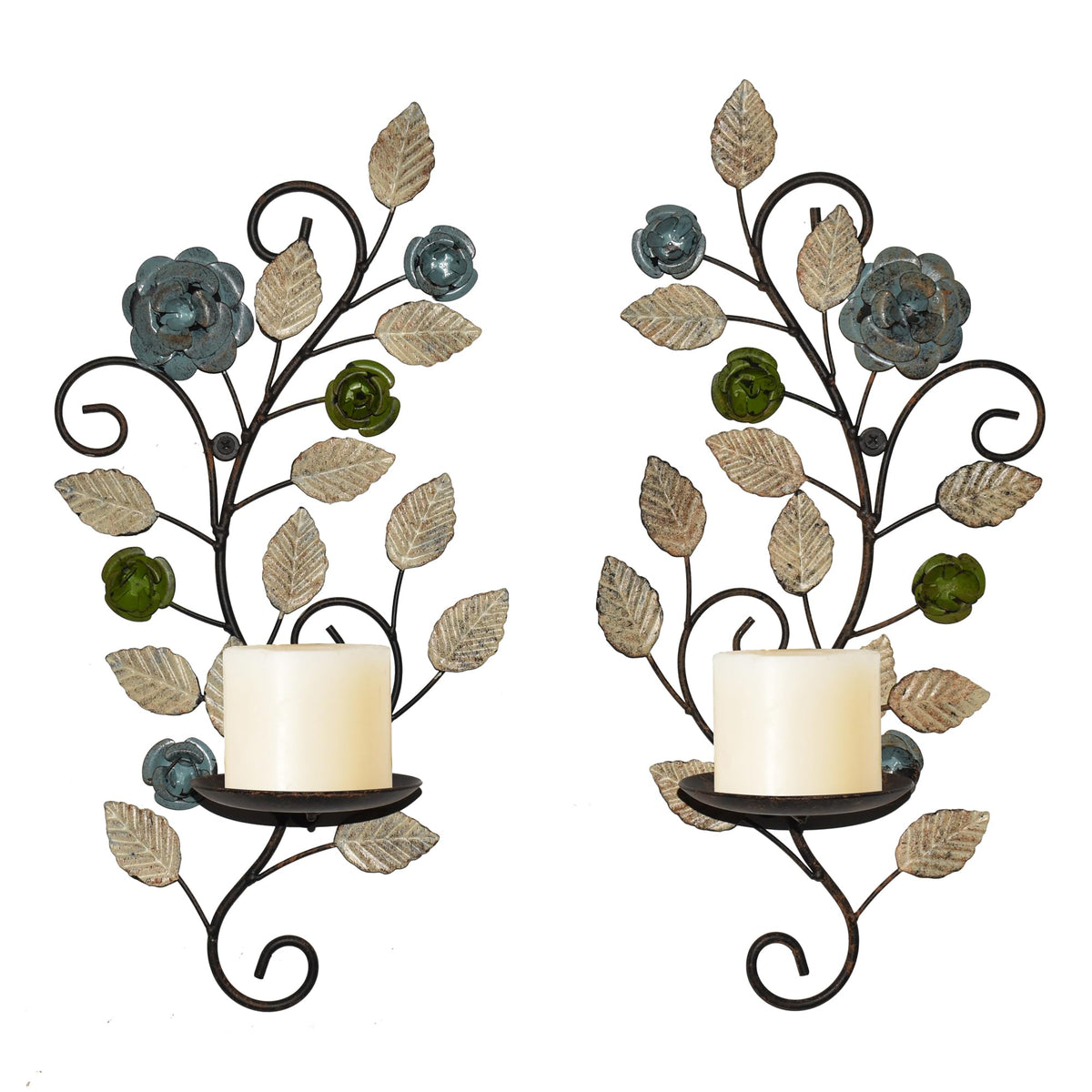 Antique Wall Sconces Candle Holder Set of 2