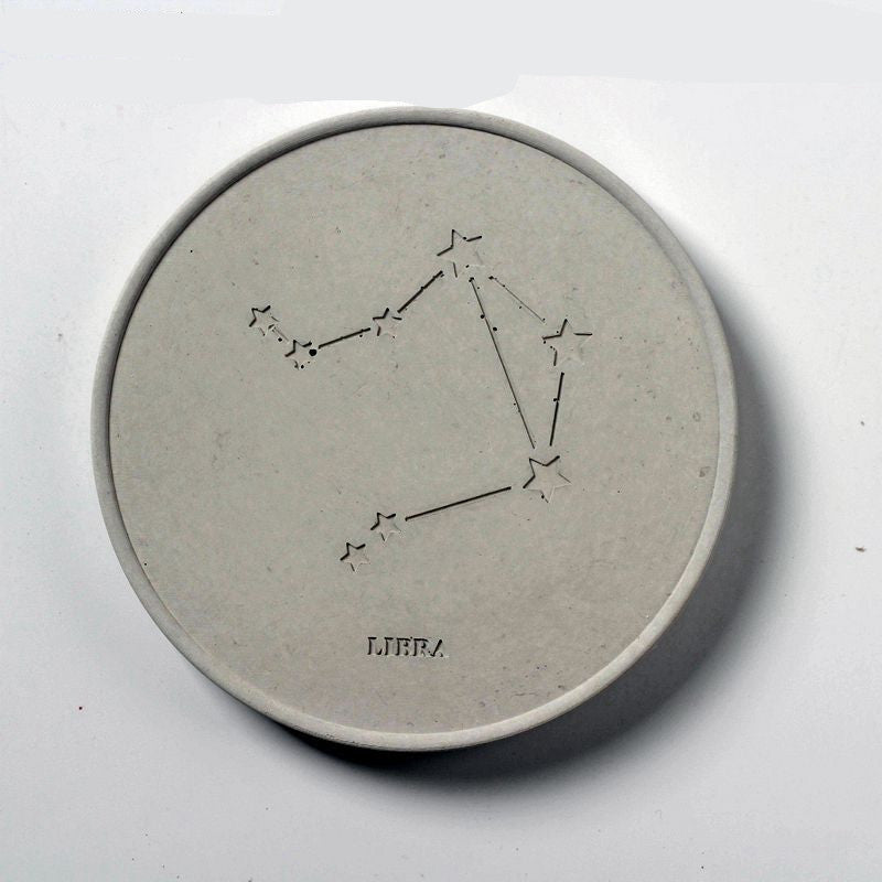 Concrete Round Constellation Coaster Silicone Mold