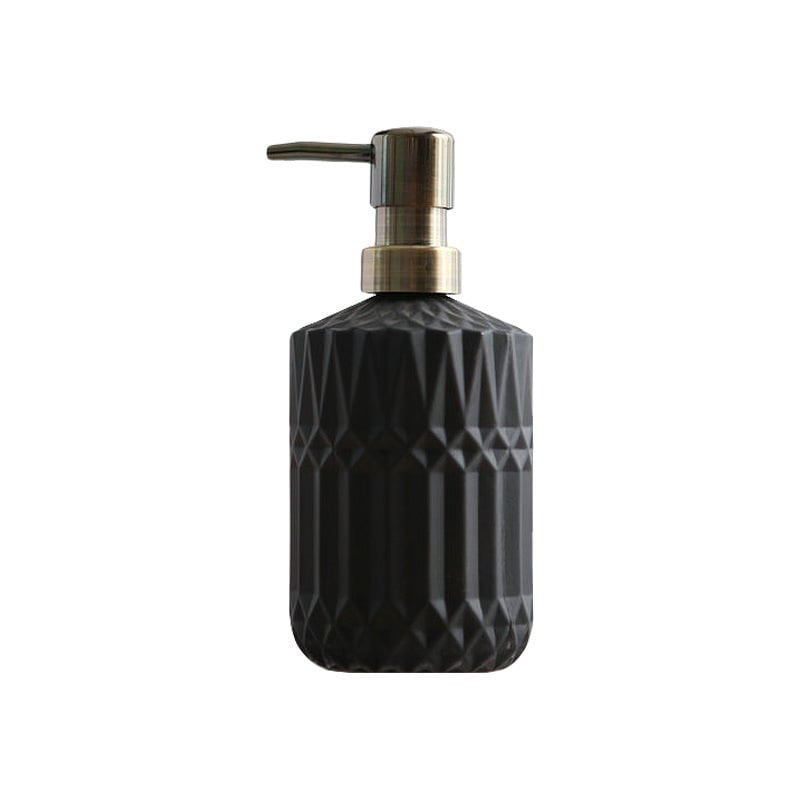 Faceted Glass Soap Dispenser
