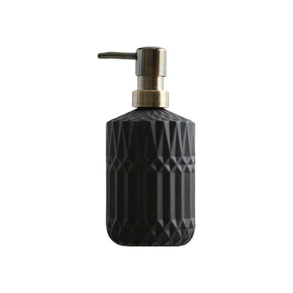 Faceted Glass Soap Dispenser