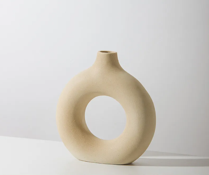 Frosted Ceramic Vase — Small, Medium, or Large