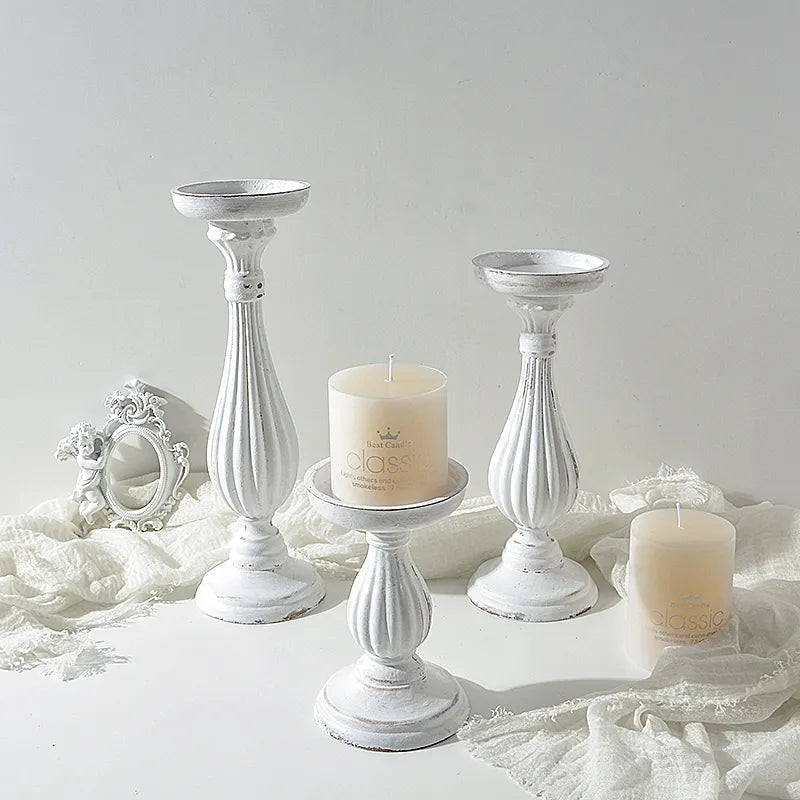 Sculpted Pedestal Candle Holder