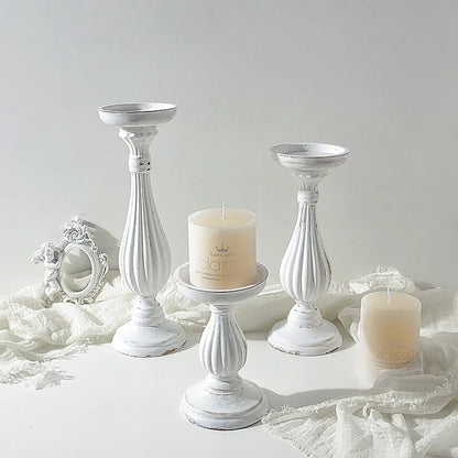 Sculpted Pedestal Candle Holder