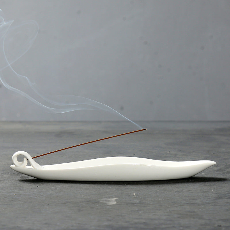 Sculpted Ceramic Incense Holder