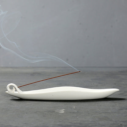 Sculpted Ceramic Incense Holder