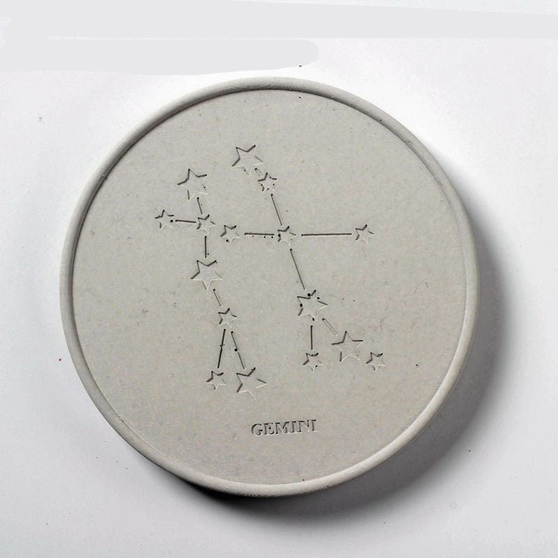 Concrete Round Constellation Coaster Silicone Mold