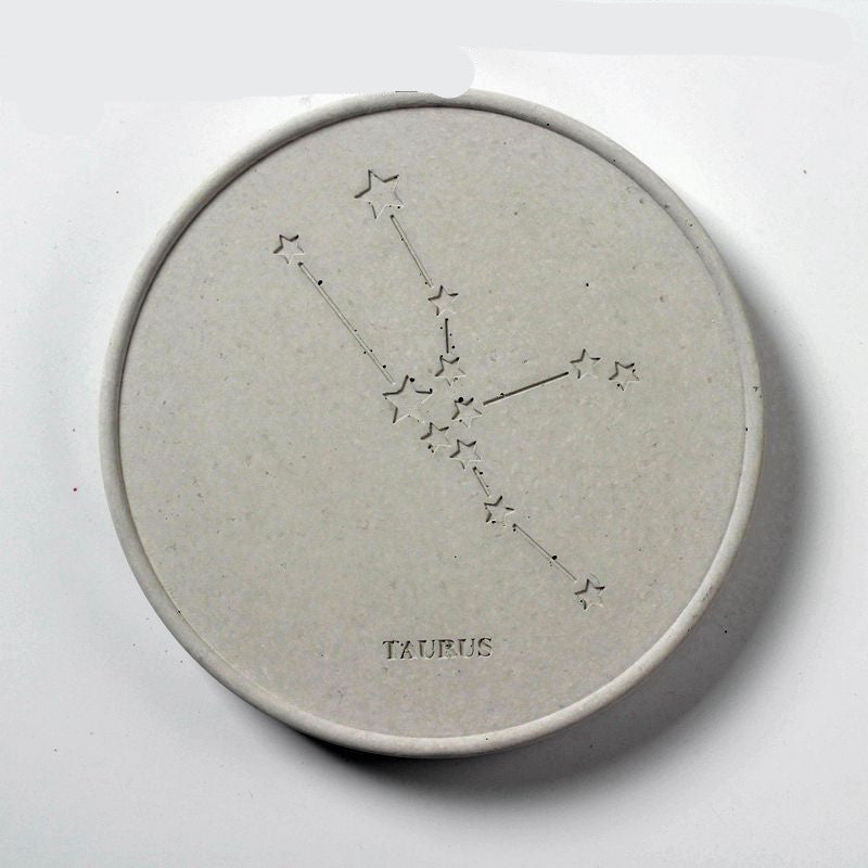 Concrete Round Constellation Coaster Silicone Mold