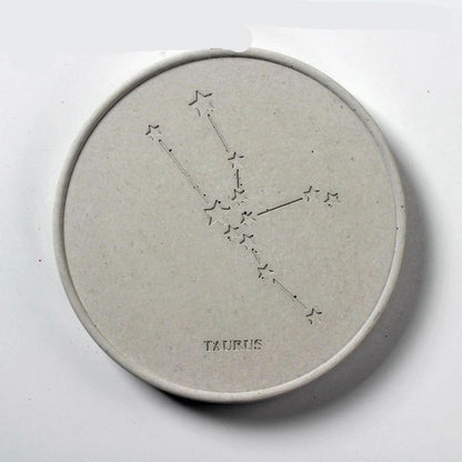 Concrete Round Constellation Coaster Silicone Mold