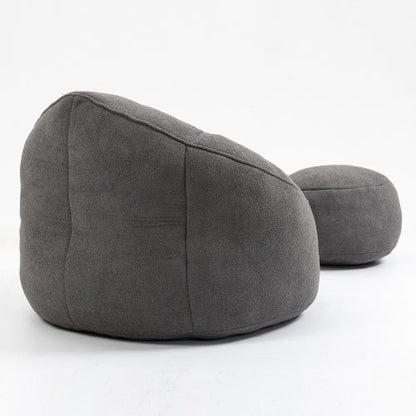Bean Bag Sofa Chair With Footrest