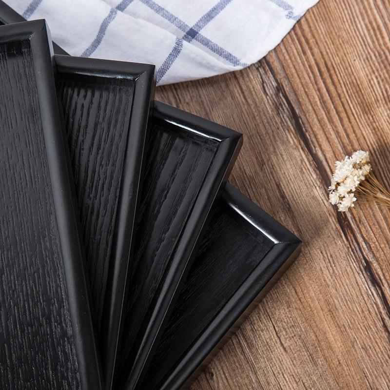 Black Wood Serving Tray