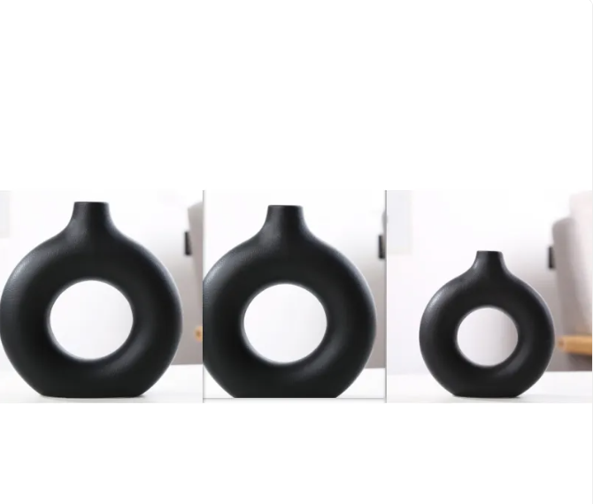 Frosted Ceramic Vase — Small, Medium, or Large