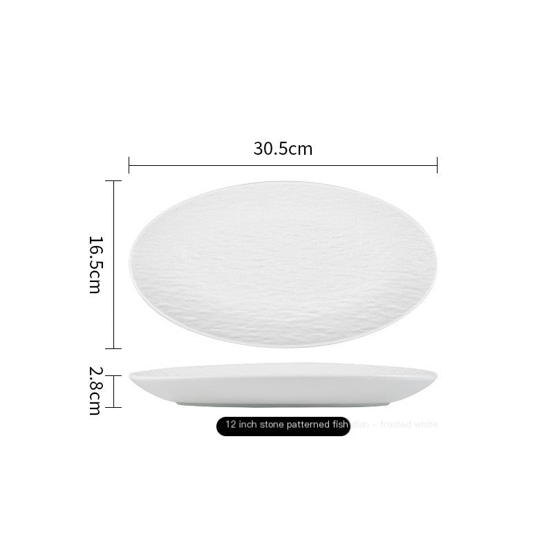 Textured Oval Catchall Tray