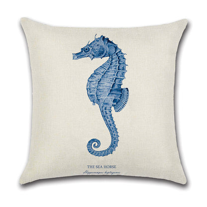 Coastal Sketch Pillow Cover