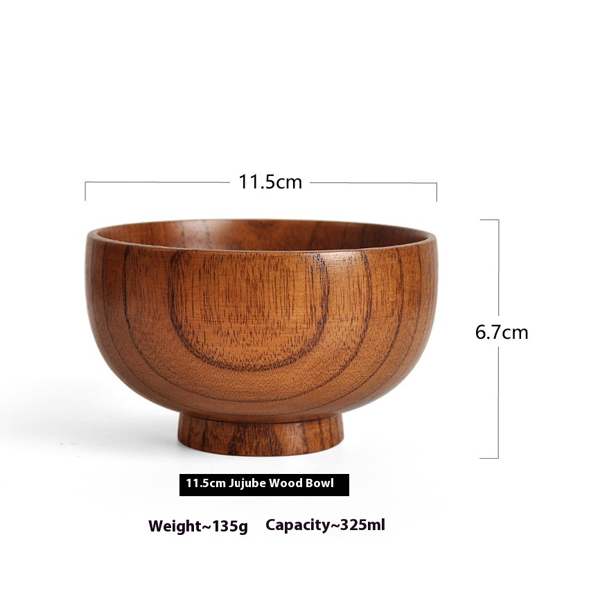 Japanese Jujube Wood Bowl — 9 Sizes