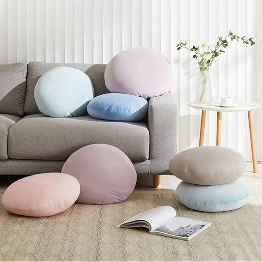 Soft Round Velvet Meditation Cushion for Tatami Floor