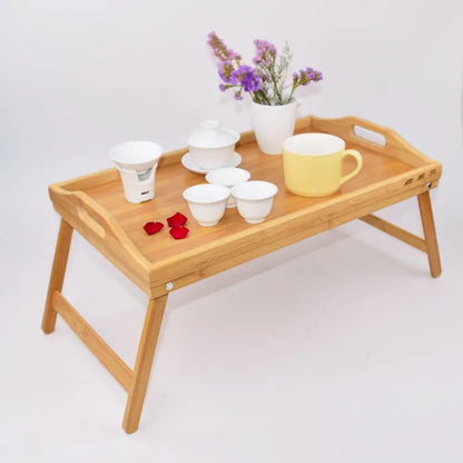 Folding Bamboo Bed Tray