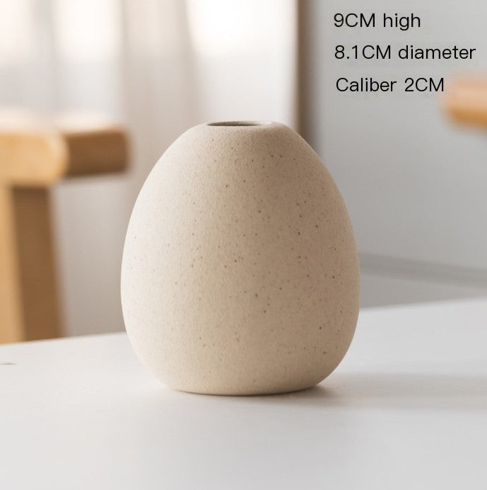 Nordic Glazed Ceramic Vase