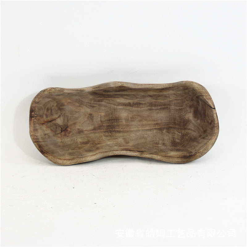 Organic Carved Wood Tray