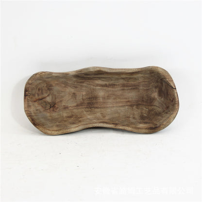 Organic Carved Wood Tray