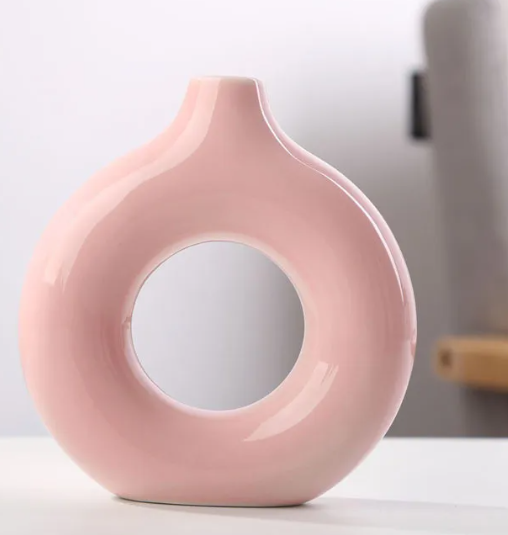 Frosted Ceramic Vase — Small, Medium, or Large