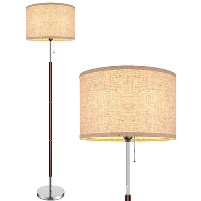 Minimalist Floor Lamp with Fabric Shade