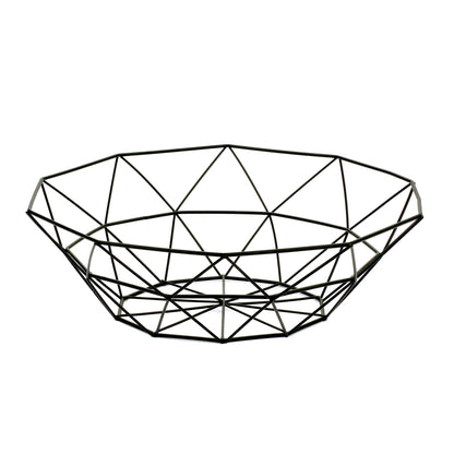 Geometric Metal Wire Fruit Bowl