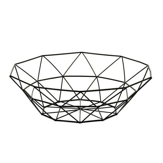 Geometric Metal Wire Fruit Bowl