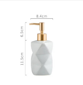 Sculpted Ceramic Soap Dispenser