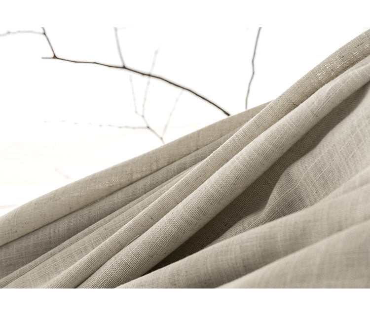 Modern Sheer Linen Curtain for Balcony - Semi-Blackout