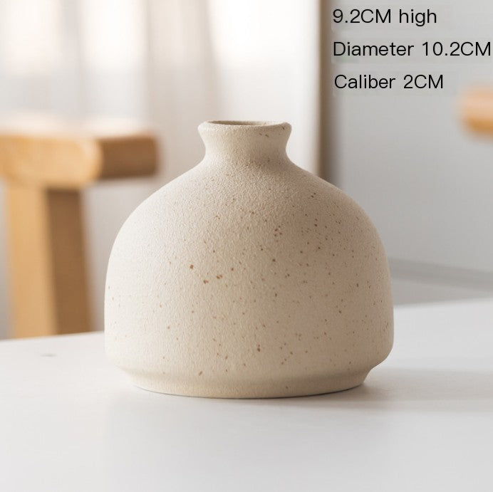 Nordic Glazed Ceramic Vase