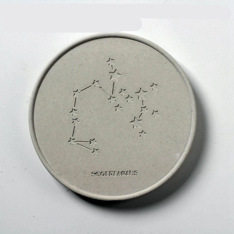 Concrete Round Constellation Coaster Silicone Mold