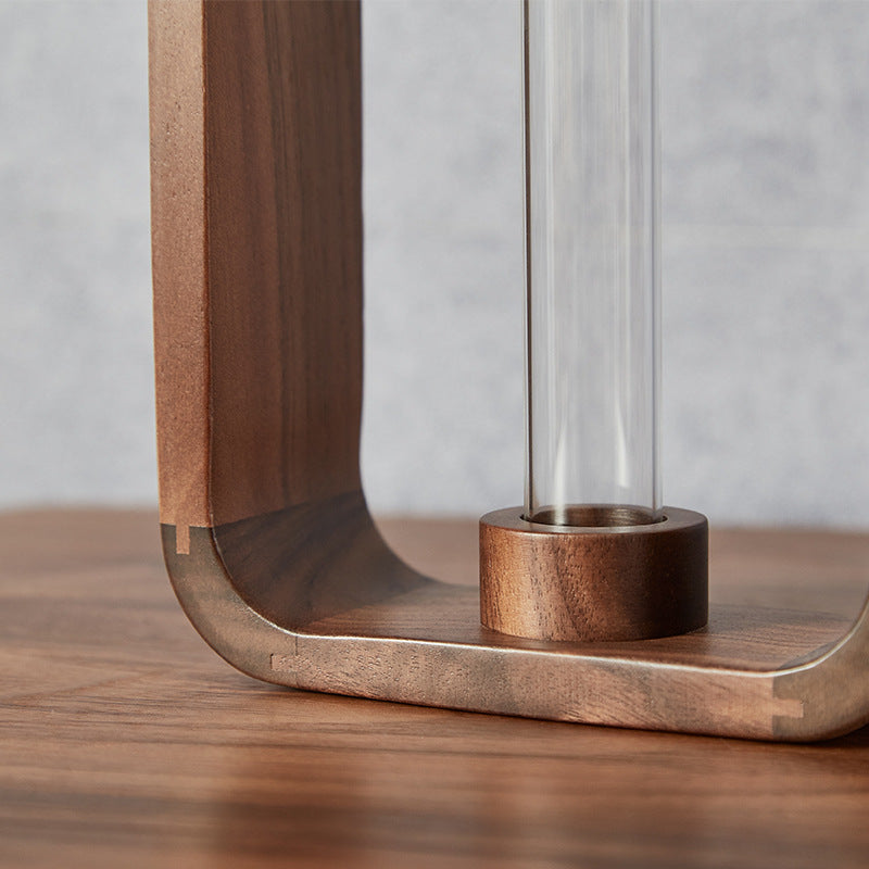 Walnut Frame Bud Vase