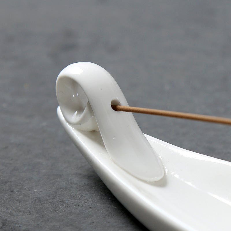 Sculpted Ceramic Incense Holder