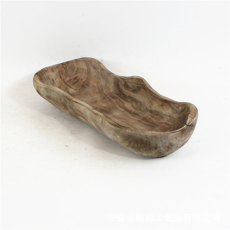 Organic Carved Wood Tray