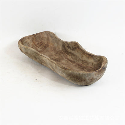 Organic Carved Wood Tray