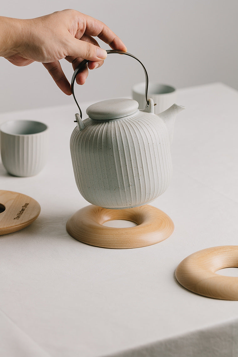 White Birch Pot Holder Coaster — 15cm