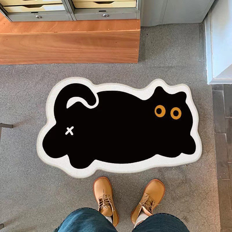 Cute Cat Bedroom Floor Mat - 1 Piece