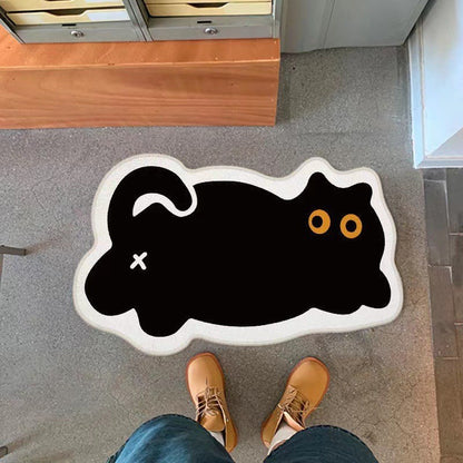 Cute Cat Bedroom Floor Mat - 1 Piece