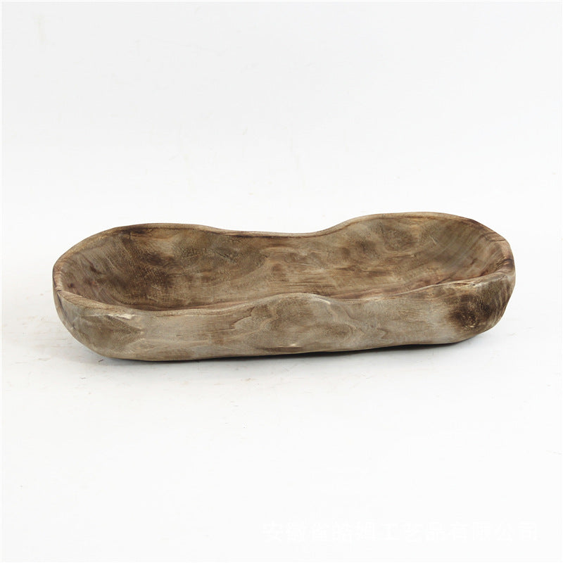 Organic Carved Wood Tray