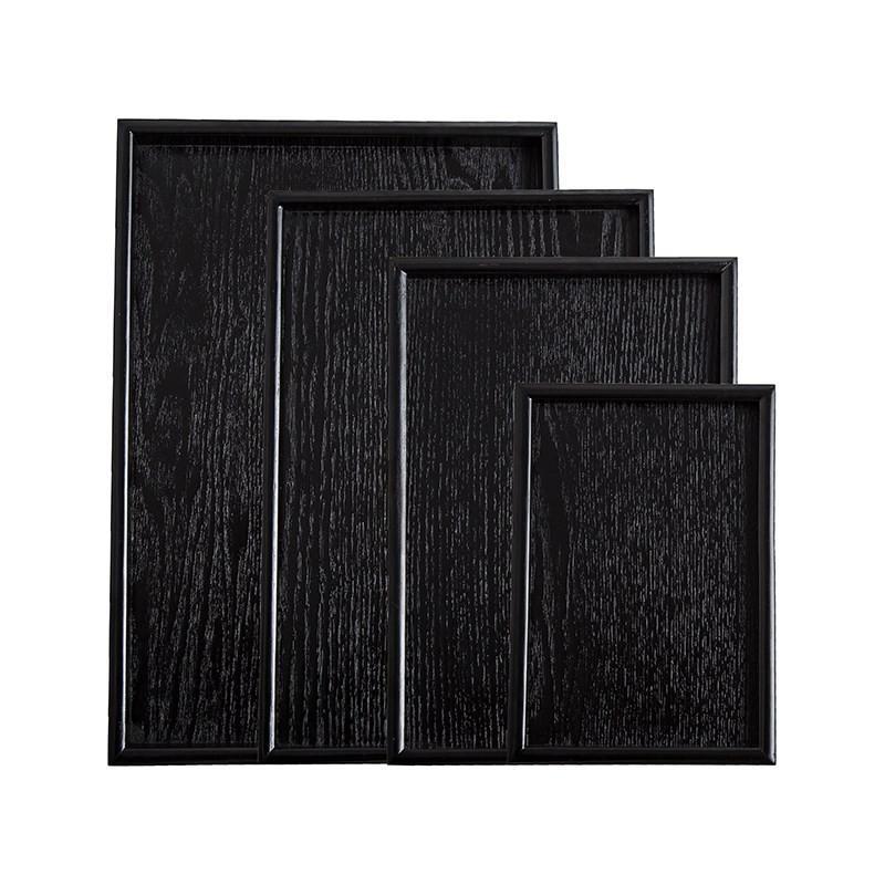 Black Wood Serving Tray
