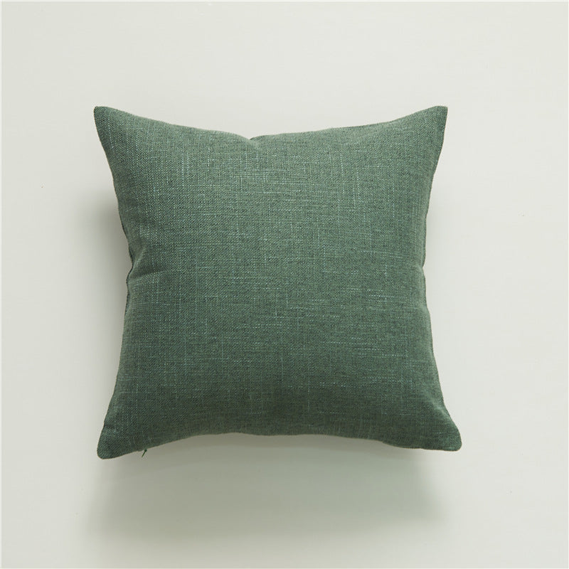 Linen Tassel Pillow Cover
