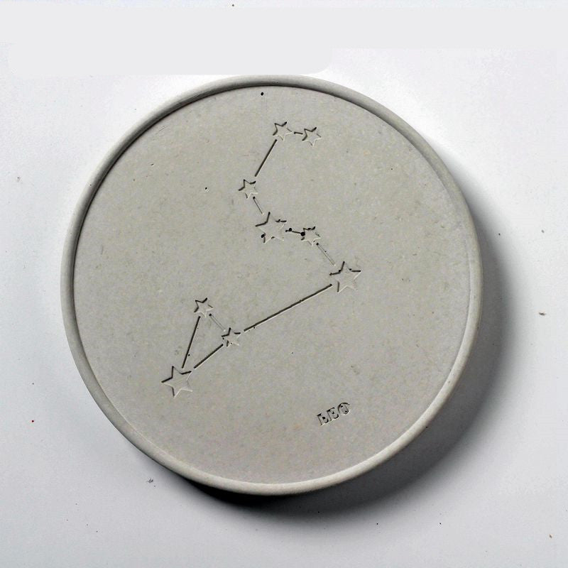 Concrete Round Constellation Coaster Silicone Mold