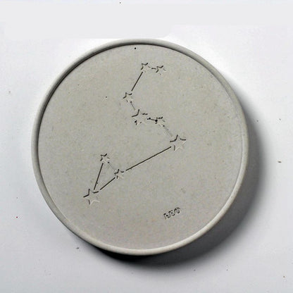 Concrete Round Constellation Coaster Silicone Mold