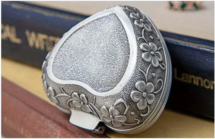 Embossed Silver Trinket Box