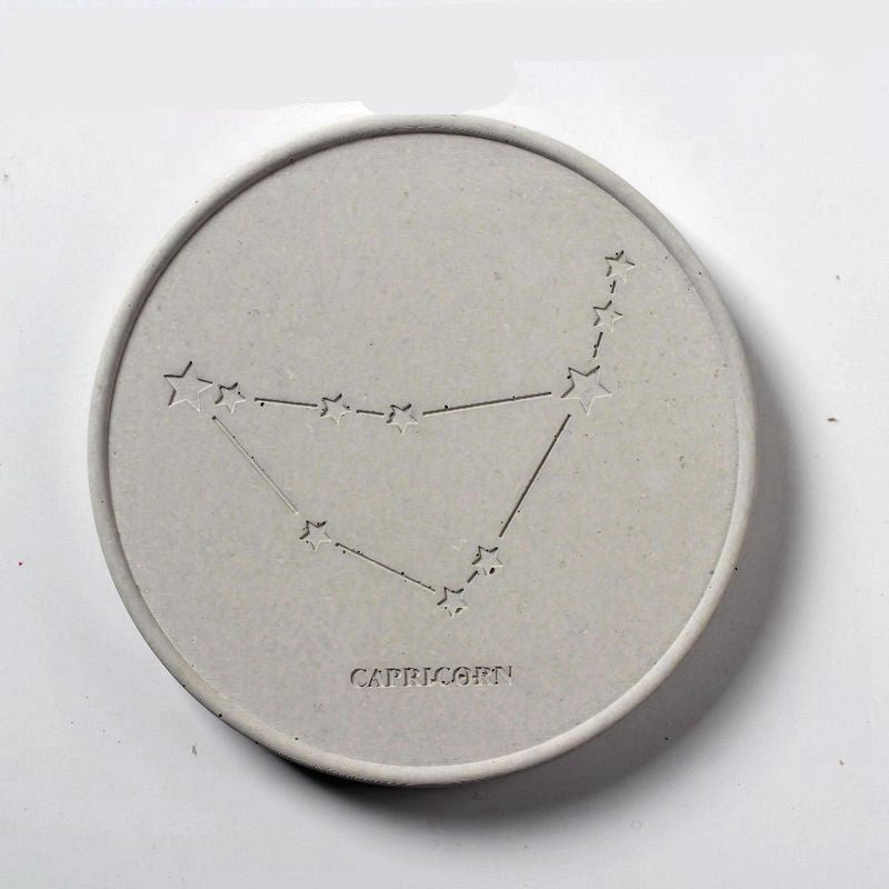 Concrete Round Constellation Coaster Silicone Mold