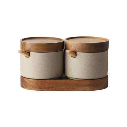 Speckled Ceramic Seasoning Jar Set
