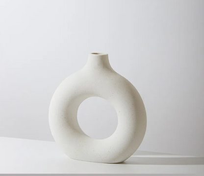 Frosted Ceramic Vase — Small, Medium, or Large