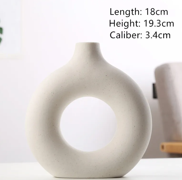 Frosted Ceramic Vase — Small, Medium, or Large